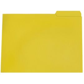 SUBCARPETA PESTAÑA DERECHA A4 AMARILLA 240GR 50 UNIDADES