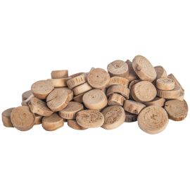 PIEZAS REDONDAS MADERA-APROX  1 KG 