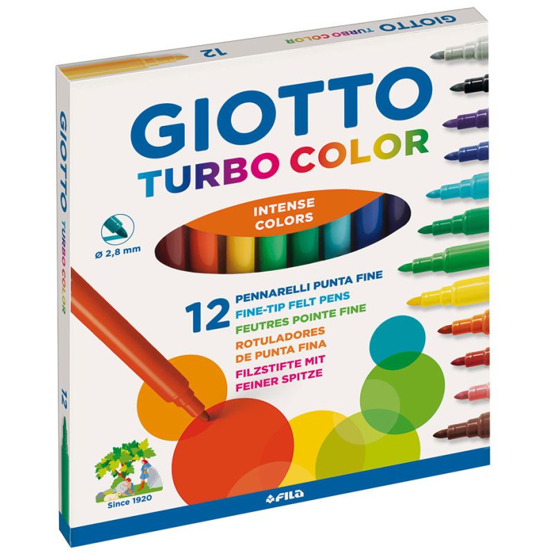 Rotulador purpurina giotto pack 8 colores