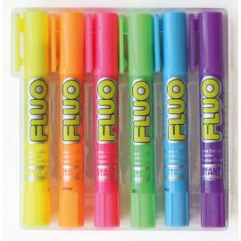 PLAYCOLOR FLUO POCKET- 6 COLORES 5 GRS 