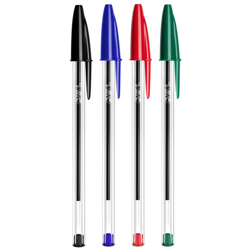 Bolígrafos BIC Cristal Soft Punta Medio (Negro;Rojo;Verde;Azul)
