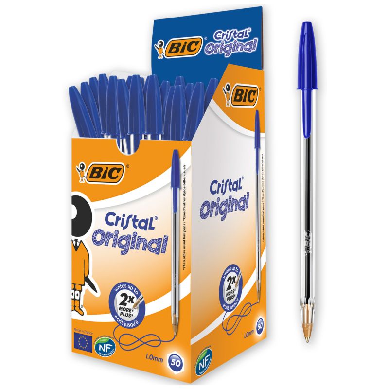 BOLIGRAFO BIC CRISTAL Modelo BOLIGRAFO BIC AZUL-CAJA 50 UNIDADES