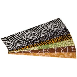 PAPEL CRESPON ANIMALES - 6 ROLLOS