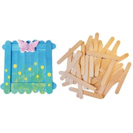 DEPRESORES MADERA NATURAL-100 UNIDADES