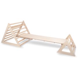 CONJUNTO PIRAMIDES-PASARELA 280X85X74 CM ABEDUL