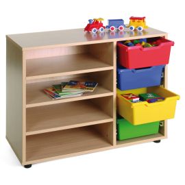 ESTANTERIA CUBETERO 4 HUECOS + 4 CUBETAS 40X90X76 5 CM