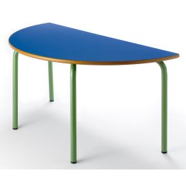 MESA PREESCOLAR SEMICIRCULAR 110X55 CM ALTURA 54 CM 