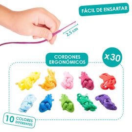 CORDONES COSER Y ENLAZAR 30 UNIDADES - AKROS