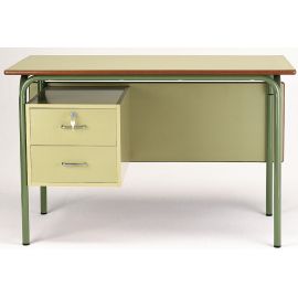 MESA PROFESOR VERDE CON PATAS VERDES