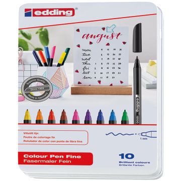 Rotulador Edding 1200 negro 2 unidades :: Edding :: Papelería :: Dideco