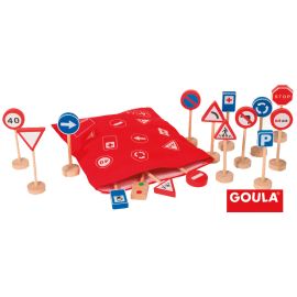 JUEGO SEÑALES TRAFICO - 16 UNIDADES - GOULA