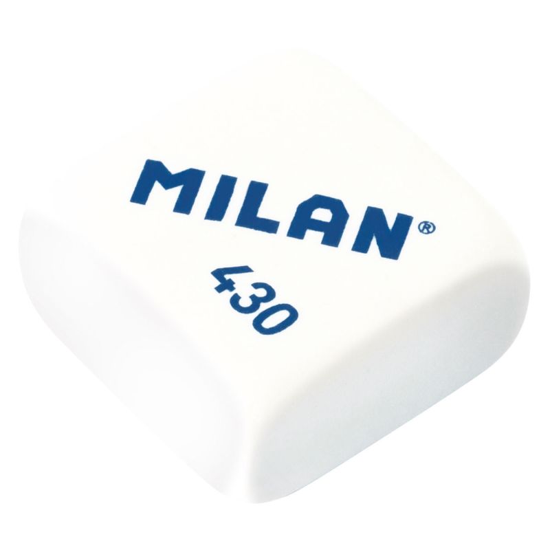 Milan Caja 24 Gomas de Borrar Nata 624 Blanco