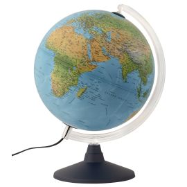 ESFERA FISICA Y POLÍTICA CON LUZ 30 CM 