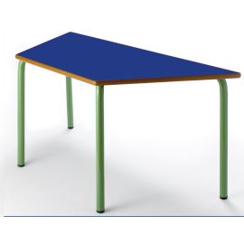 MESA PREESCOLAR TRAPEZOIDAL 120X60X60 CM ALTURA 60 CM 