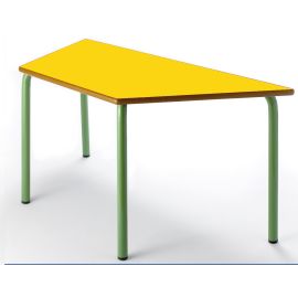 MESA PREESCOLAR TRAPEZOIDAL 120X60X60 CM ALTURA 46 CM 