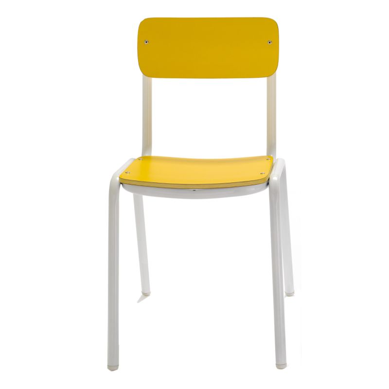 SILLA INFANTIL MADERA COL.-ACERO 36CM