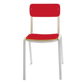 SILLA PREESCOLAR PATAS BLANCAS ALTURA 36 CM 