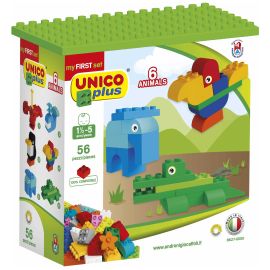 SET 6 ANIMALES PRE SCHOOL UNICO PLUS 56 PIEZAS