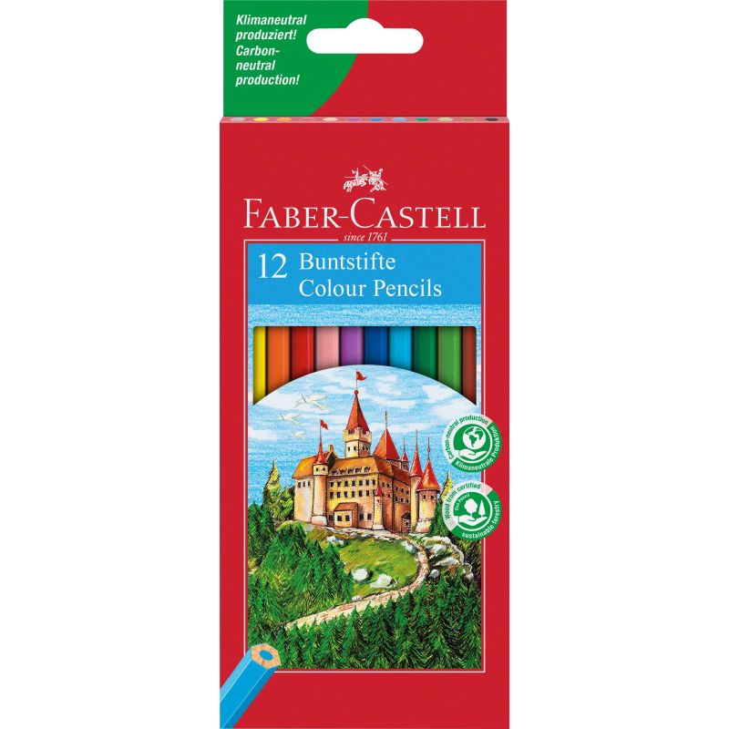 CAJA ECOLAPICES COLOR FABER CASTELL Modelo ECOLAPICES 12 COLORES FABER