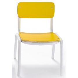 SILLA PREESCOLAR PATAS BLANCAS ALTURA 26 CM 