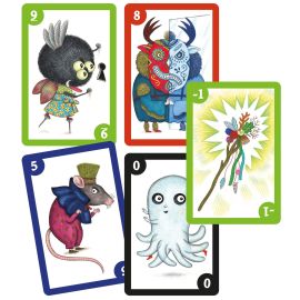 CARTAS SPOOKY BOO- JUEGO DE TACTICA  + SUJETA CARTAS DE REGALO