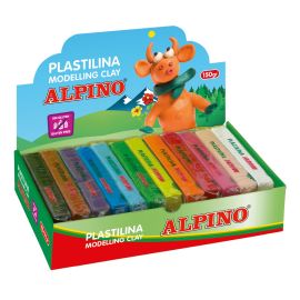 ALPINO PLASTILINA 150 GR -12 COLORES 