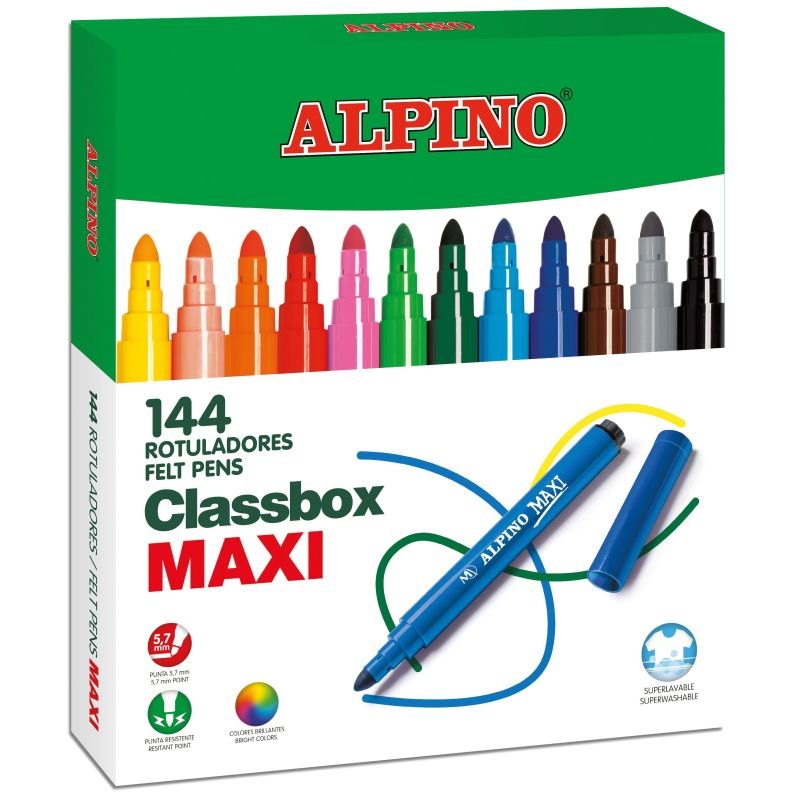 Pack 12 Lápices de colores + 12 Rotuladores Alpino