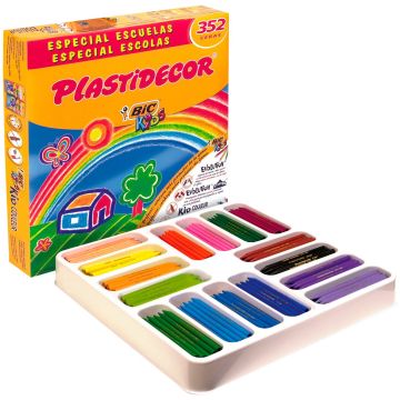 Plastidecor Caja De 12 Colores Pack 3