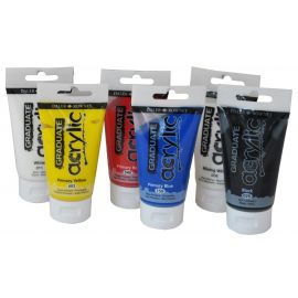 GRADUATE ACRYLIC 75 ML  6 COLORES SURTIDOS