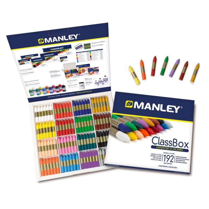 Ceras Blandas Manley Caja de 15 colores surtidos en