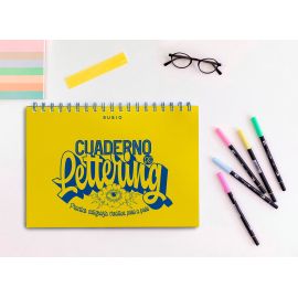 CUADERNO LETTERING 1- PRACTICA CALIGRAFIA CREATIVA PASO A PASO