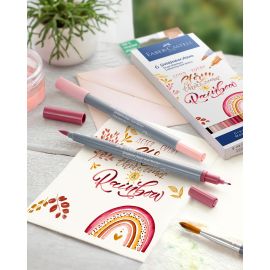 GOLD FABER AQUA DUAL MARKER LETTERING SET BOHEMIO