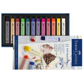 PASTELES BLANDOS FABER CASTELL 12 COLORES