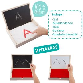 BANDEJA Y PIZARRA MULTISENSORIAL PREESCRITURA - AKROS