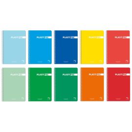 CUADERNO PLASTIPAC CUARTILLA TAPA PLASTICO- 5 UNIDADES