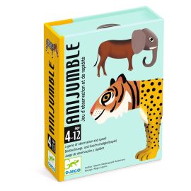 CARTAS ANIJUMBLE - JUEGO DE OBSERVACIÓN  + SUJETA CARTAS DE REGALO