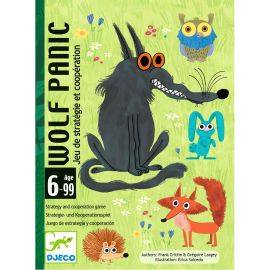 CARTAS WOLFPANIC -JUEGO DE COOPERACIÓN  + SUJETA CARTAS DE REGALO