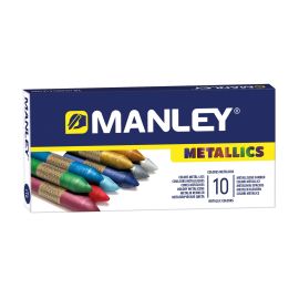 MANLEY CERAS COLORES METALICOS 10 UNIDADES