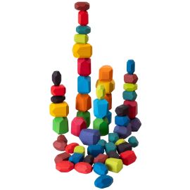 ROCAS DE COLORES CONSTRUCCION- 54 PIEZAS
