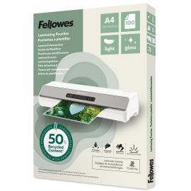 FUNDAS DE PLASTIFICAR BRILLO 80 MICRAS 50% RECICLADO 