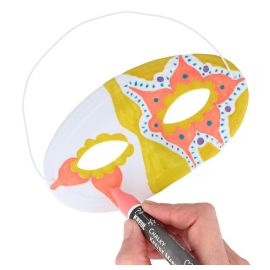 ANTIFACES PVC FLOCADOS BLANCOS- 12 UNIDADES