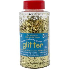 100 GRAMOS PURPURINA ORO