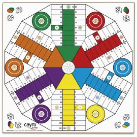 TABLERO PARCHIS - OCA + ACCESORIOS - 6 JUGADORES