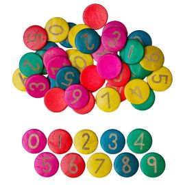 COCONUT NUMEROS 0-9 - 100 UNIDADES