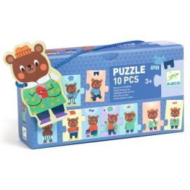 PUZLE EL PELUCHE SE VISTE - 10 PIEZAS