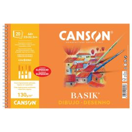 BLOC ESPIRAL BASIK LISO 130 GRS A4+