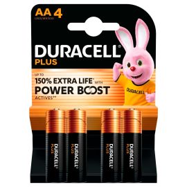 BLISTER PILAS DURACELL PLUS AA 4 UNIDADES