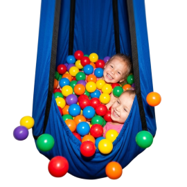 HAMACA SENSORIAL CON BOLAS
