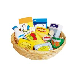 CESTA ALIMENTOS Y LIMPIEZA - 10 PIEZAS
