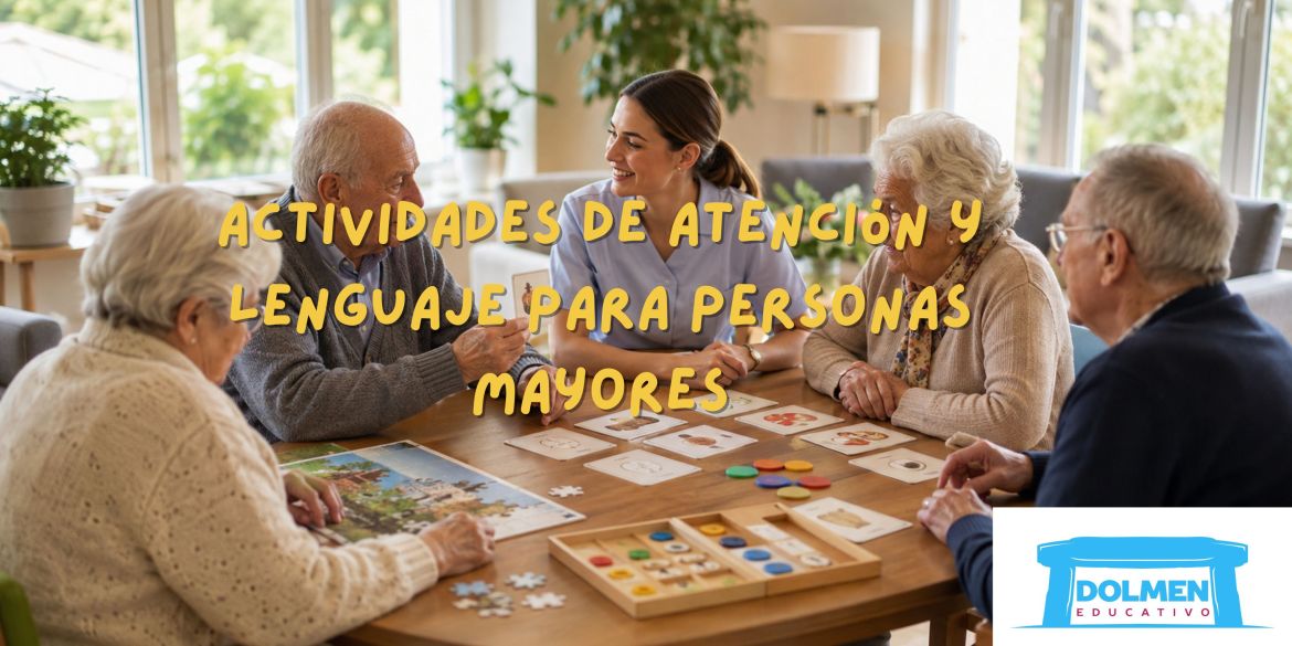 Actividades de atención y lenguaje para personas mayores